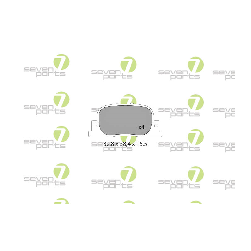 Pastiglie freno asse posteriore - SEVEN