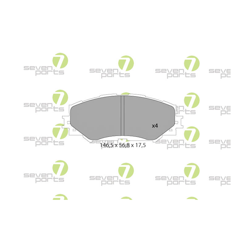 Pastiglie freno asse anteriore - SEVEN
