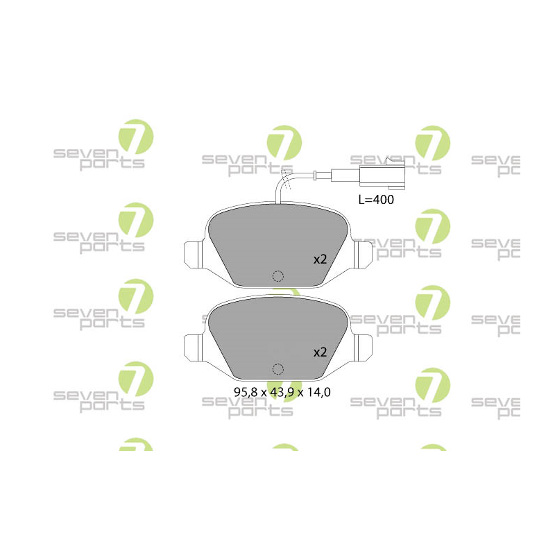 Pastiglie freno asse posteriore - SEVEN