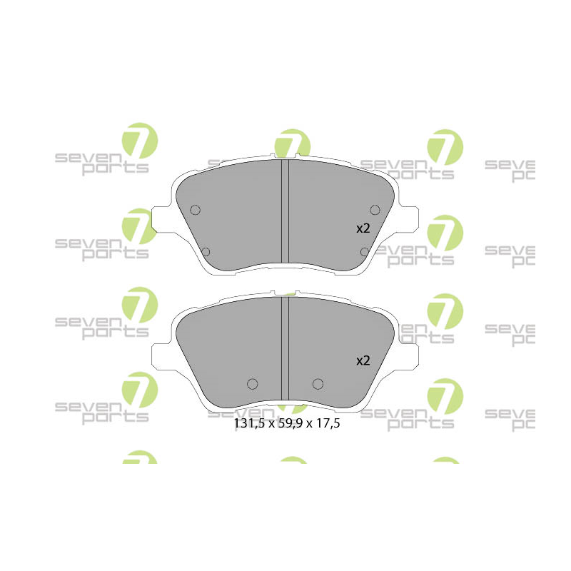 Pastiglie freno asse anteriore - SEVEN