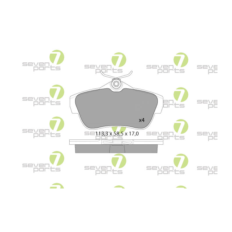 Pastiglie freno asse posteriore - SEVEN