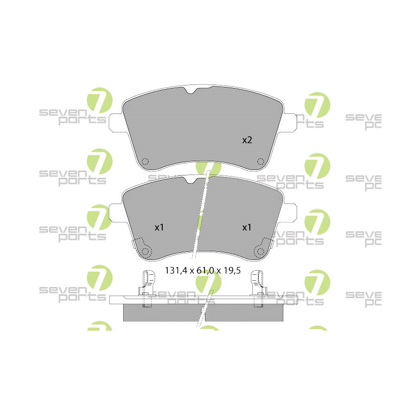 Pastiglie freno asse anteriore - SEVEN