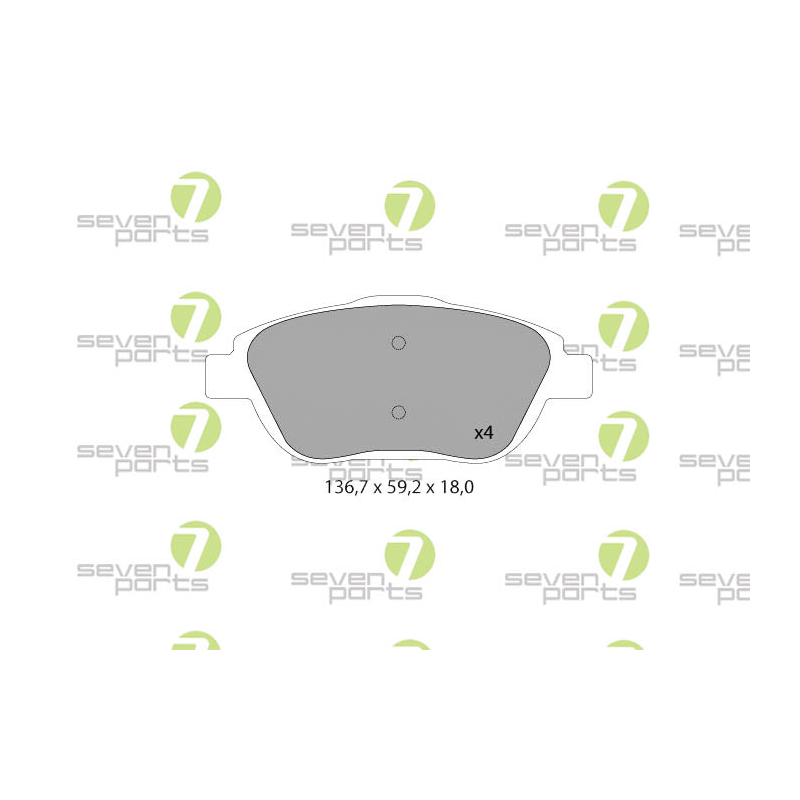 Pastiglie freno asse anteriore - SEVEN