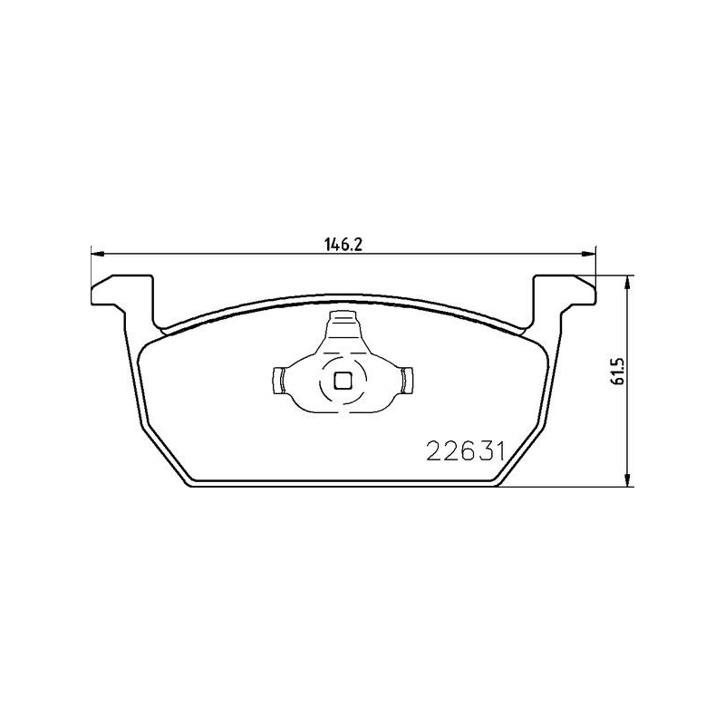 Pastiglie freno asse anteriore - BREMBO