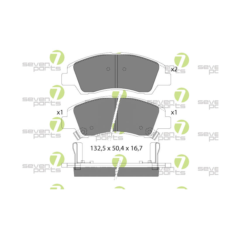 Pastiglie freno asse anteriore - SEVEN
