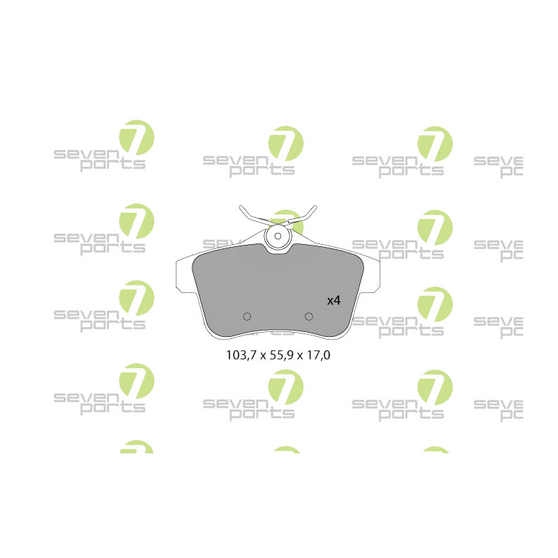 Pastiglie freno asse posteriore - SEVEN