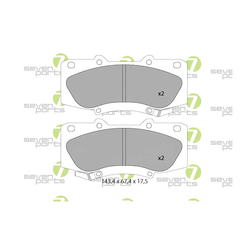 Pastiglie freno asse posteriore - SEVEN