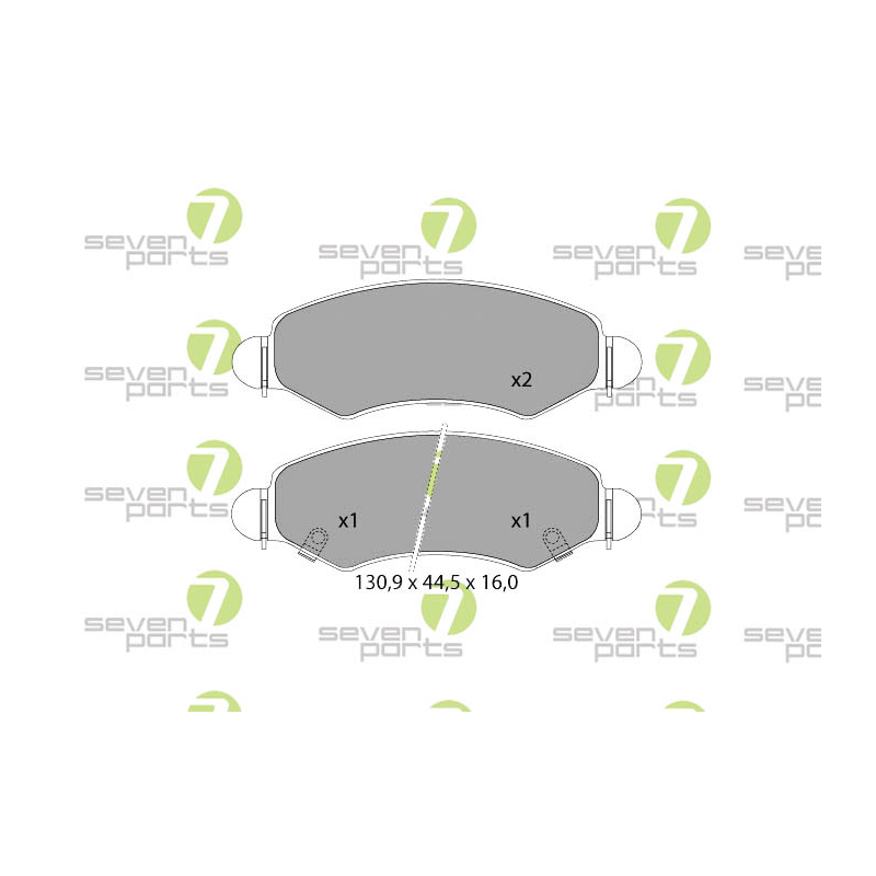Pastiglie freno asse anteriore - SEVEN