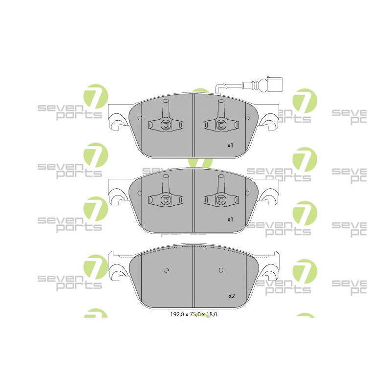 Pastiglie freno asse anteriore - SEVEN