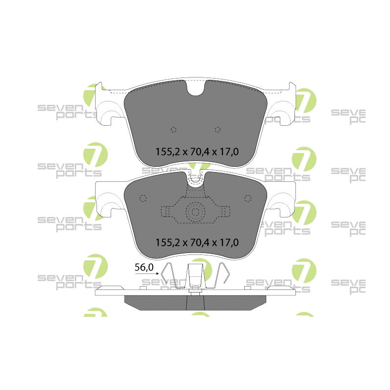Pastiglie freno asse anteriore - SEVEN