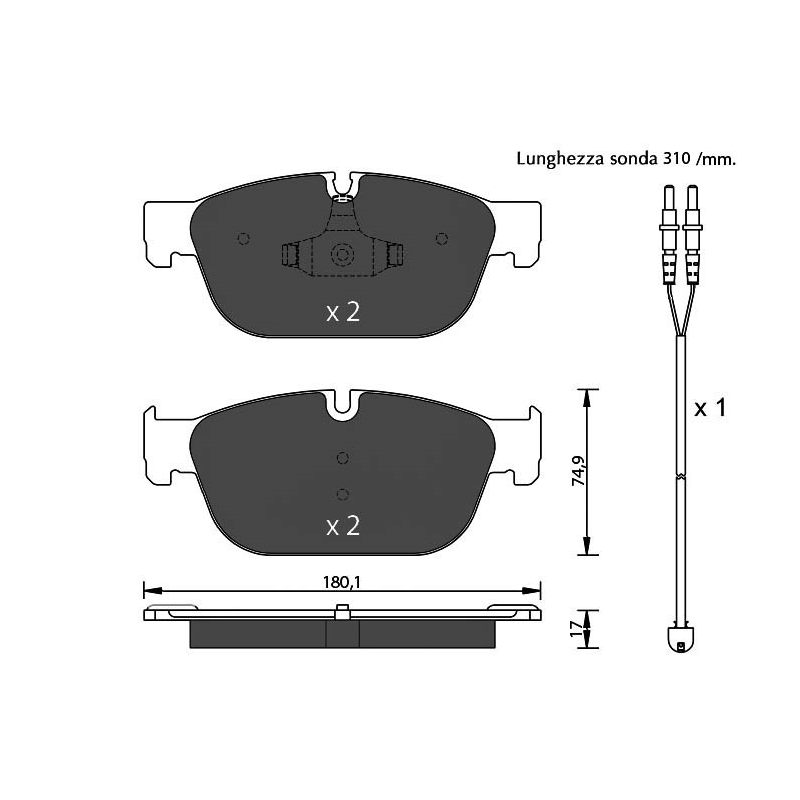 Pastiglie freno asse anteriore - SEVEN