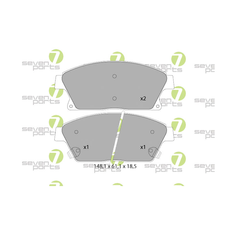 Pastiglie freno asse anteriore - SEVEN