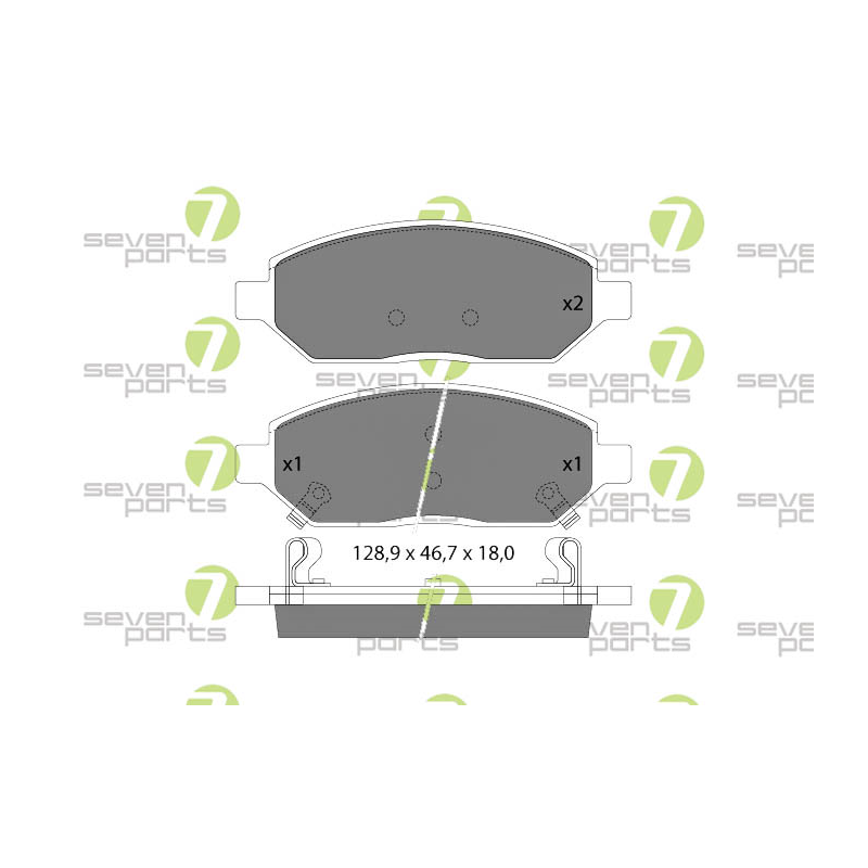 Pastiglie freno asse anteriore - SEVEN