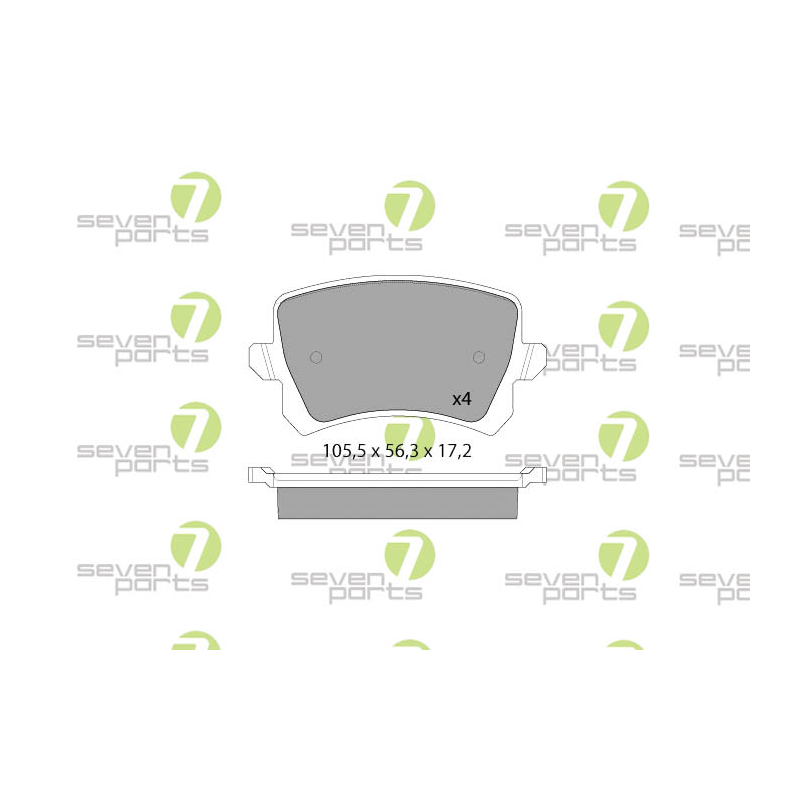 Pastiglie freno asse posteriore - SEVEN