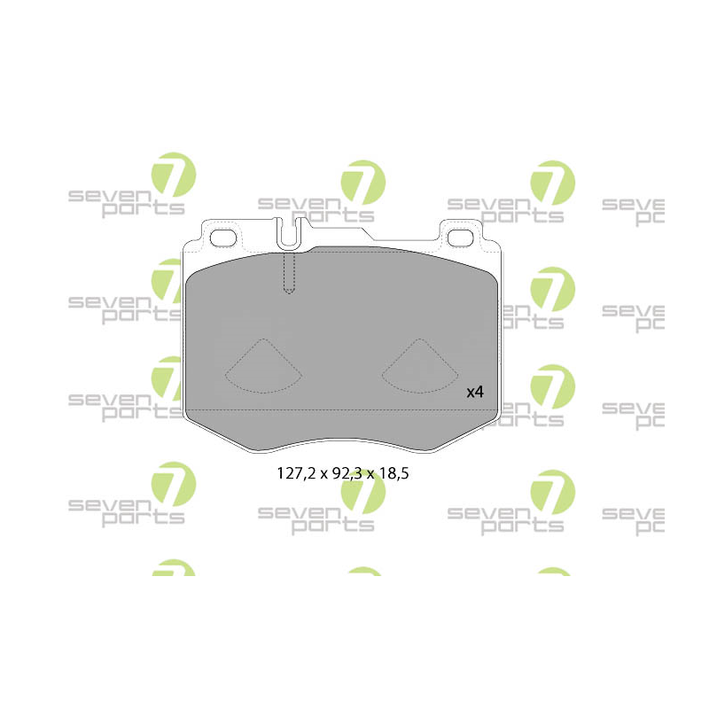 Pastiglie freno asse anteriore - SEVEN