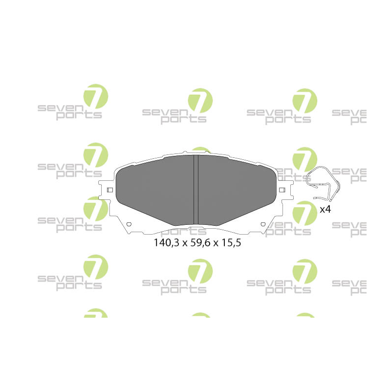 Pastiglie freno asse anteriore - SEVEN